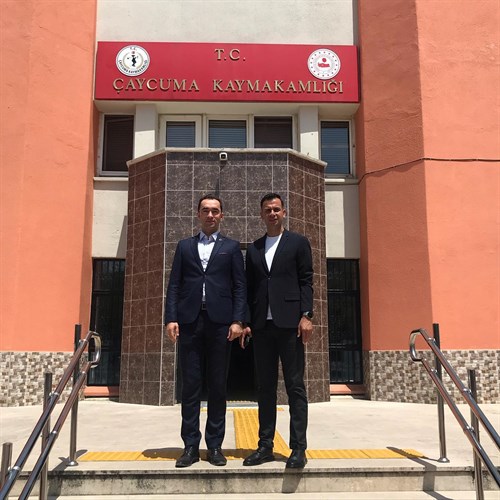 GÖKÇEBEY KAYMAKAMI ASLAN’DAN KAYMAKAM GÖZE’YE VEDA ZİYARETİ